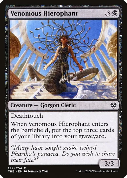 Venomous Hierophant, Magic card THB 122 — Theros Beyond Death set