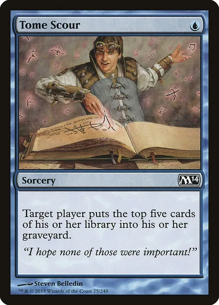 Tome Scour, Magic card M14 75 — Magic 2014 set