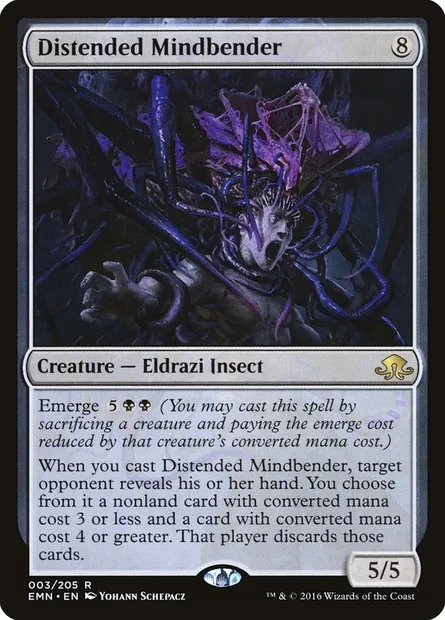Distended Mindbender, Magic card EMN 3 — Eldritch Moon set