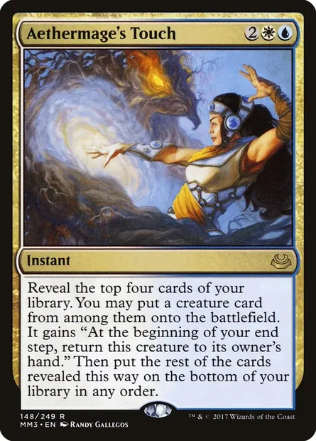 Aethermage's Touch, Magic card MM3 148 — Modern Masters 2017 set