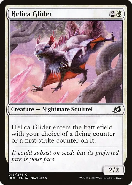 Helica Glider, Magic card IKO 15 — Ikoria: Lair of Behemoths set