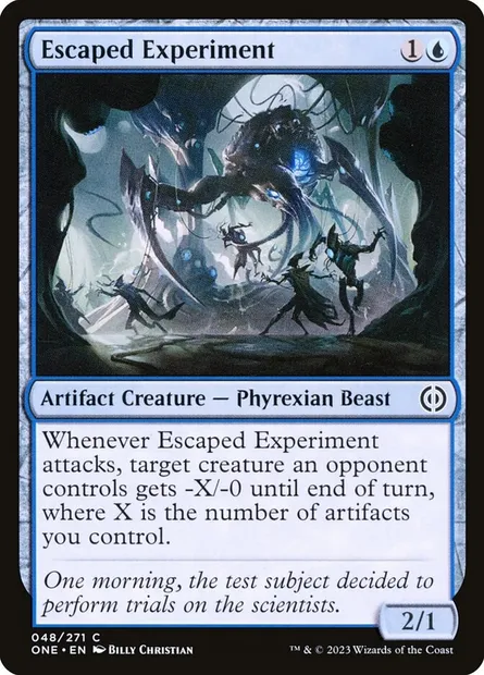 Escaped Experiment, Magic card ONE 48 — Phyrexia: All Will Be One set