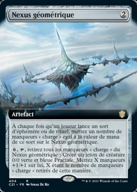 Nexus géométrique, carte Magic C21 404 — extension Commander 2021