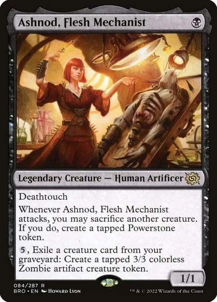 Ashnod, Flesh Mechanist, Magic card BRO 84 — The Brothers' War set