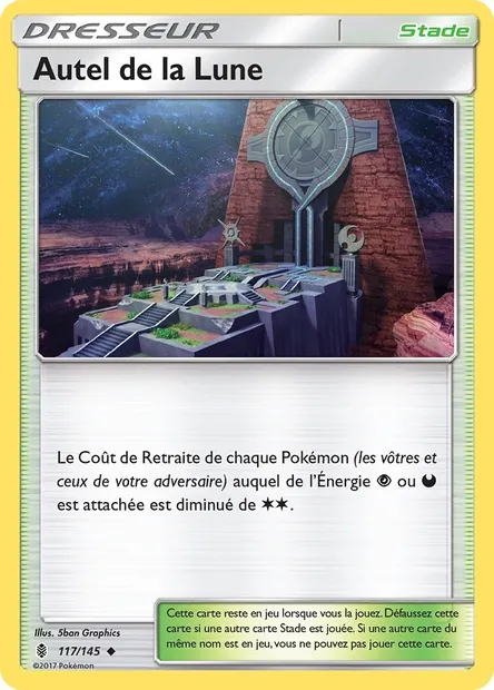 Autel de la Lune, carte Pokémon GRI 117 — extension Gardiens Ascendants