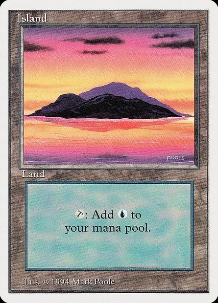 Île, carte Magic SUM 295 — extension Summer Magic / Edgar