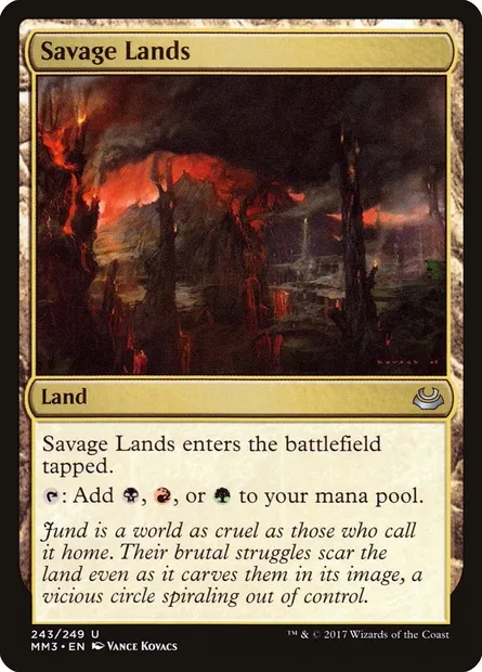 Savage Lands, Magic card MM3 243 — Modern Masters 2017 set
