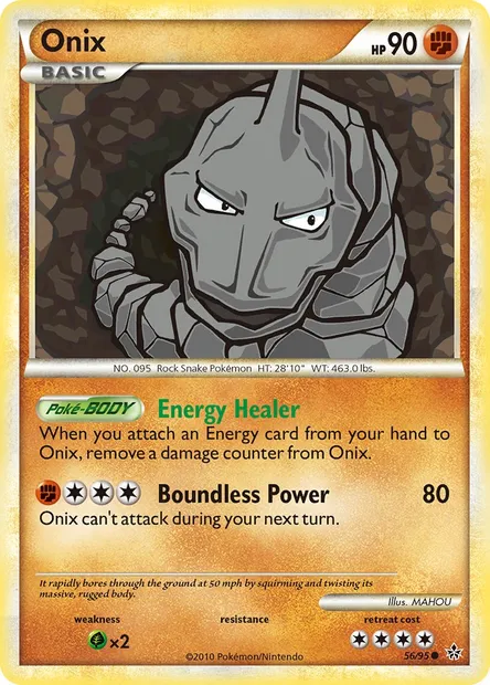 Onix, Pokémon card UL 56 — Unleashed set