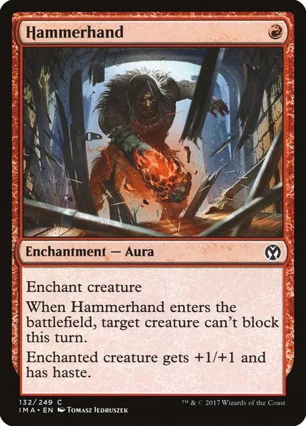 Hammerhand, Magic card IMA 132 — Iconic Masters set