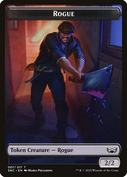 Rogue, carte Magic TSNC 7 — extension Streets of New Capenna Tokens