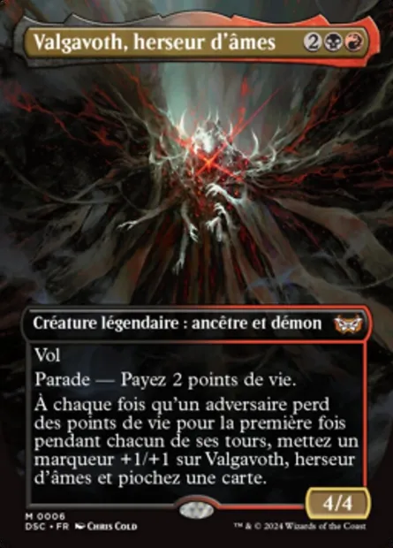Valgavoth, herseur d'âmes, carte Magic DSC 6 — extension Duskmourn: House of Horror Commander
