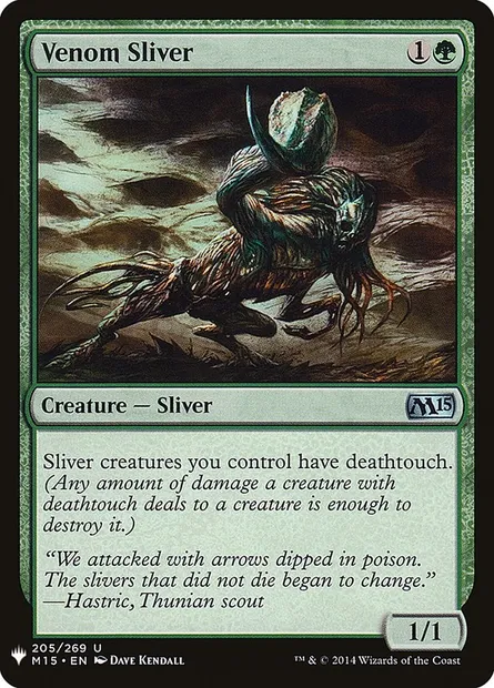 Venom Sliver, Magic card PLST M15-205 — The List set