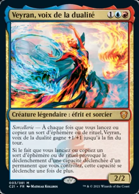 Veyran, voix de la dualité, carte Magic C21 3 — extension Commander 2021