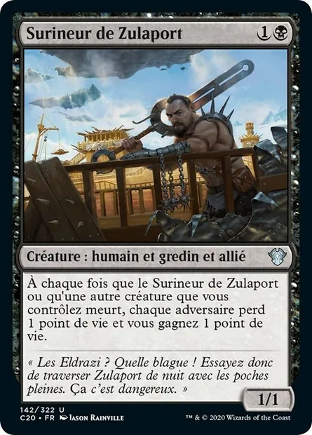 Surineur de Zulaport, carte Magic C20 142 — extension Commander 2020