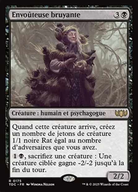 Envoûteuse bruyante, carte Magic TDC 175 — extension Tarkir: Dragonstorm Commander