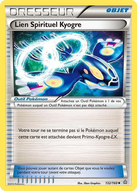 Lien Spirituel Kyogre, carte Pokémon PRC 132 — extension Primo-Choc