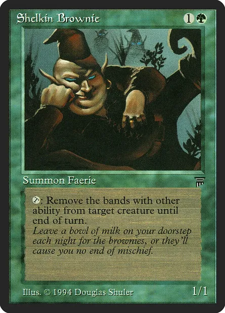 Shelkin Brownie, carte Magic LEG 204 — extension Legends
