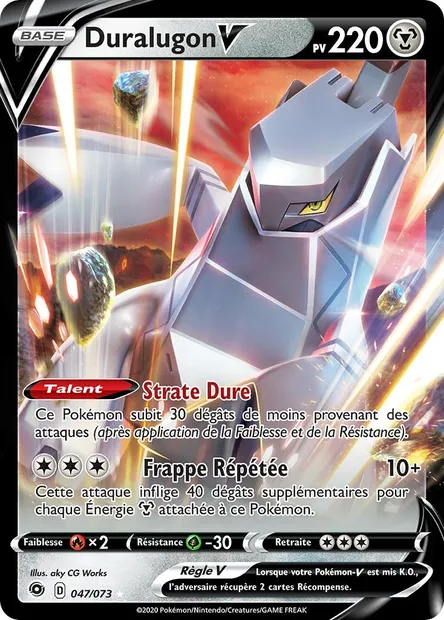 Duralugon V, carte Pokémon CPA 47 — extension La Voie du Maître