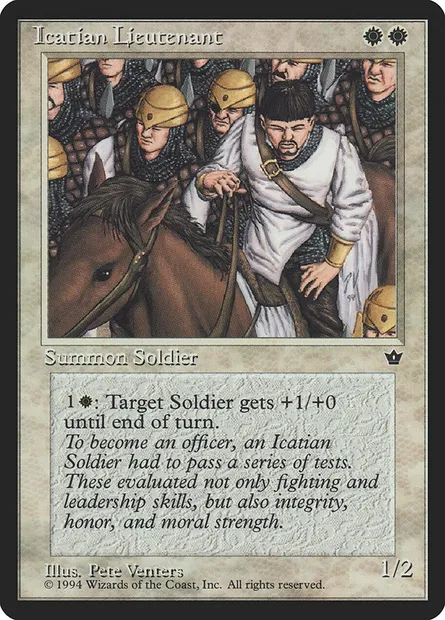 Icatian Lieutenant, carte Magic FEM 9 — extension Fallen Empires