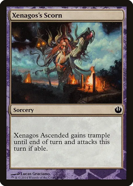 Xenagos's Scorn, carte Magic TDAG 12 — extension Defeat a God