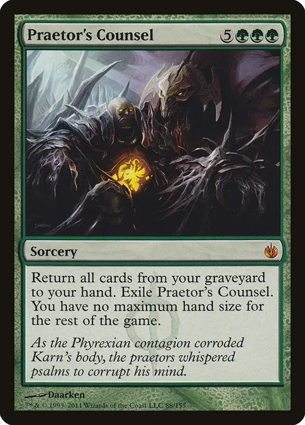 Praetor's Counsel, Magic card MBS 88 — Mirrodin Besieged set