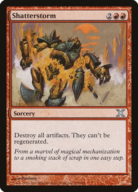 Shatterstorm, Magic card 10E 229 — Tenth Edition set