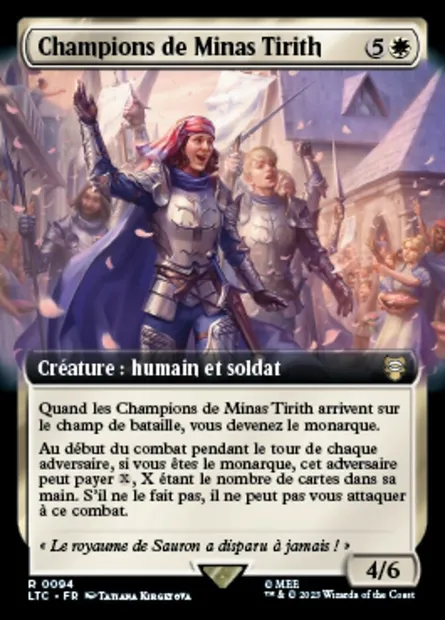 Champions de Minas Tirith, carte Magic LTC 94 — extension Tales of Middle-earth Commander