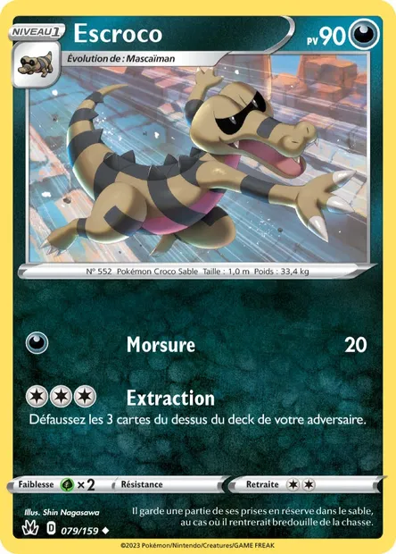 Escroco, carte Pokémon CRZ 079 — extension Zénith Suprême