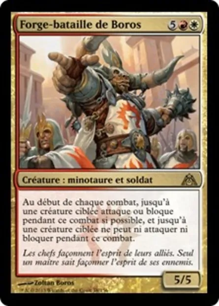 Forge-bataille de Boros, carte Magic DGM 58 — extension Le labyrinthe du dragon