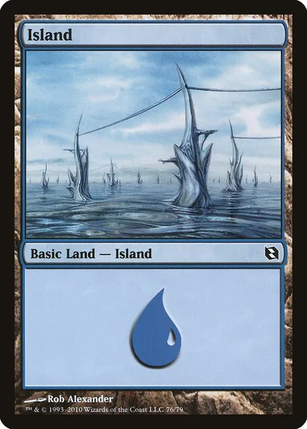 Île, carte Magic DDF 76 — extension Duel Decks: Elspeth vs. Tezzeret