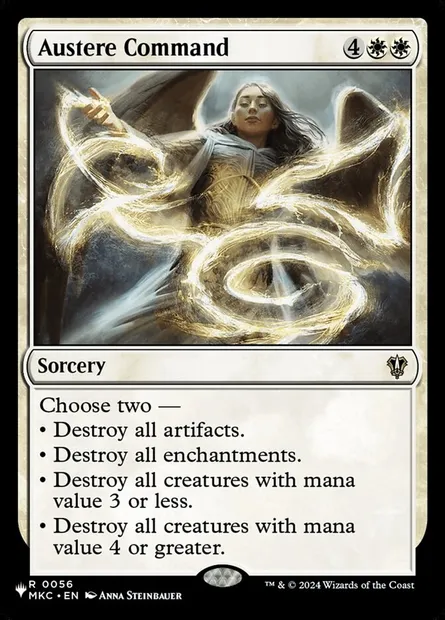 Commandement d'austérité, carte Magic PLST MKC-56 — extension The List