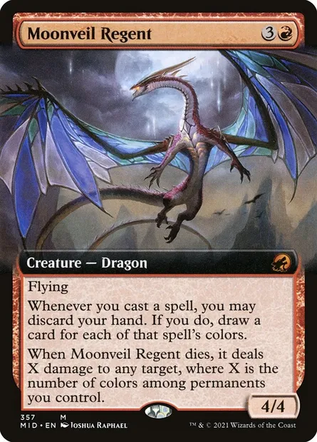 Moonveil Regent, Magic card MID 357 — Innistrad: Midnight Hunt set