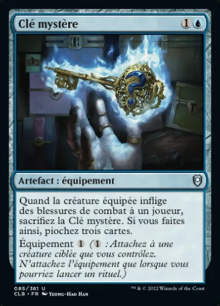 Clé mystère, carte Magic CLB 85 — extension Commander Légendes : la bataille de la Porte de Baldur