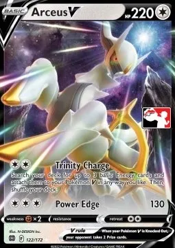 Arceus V, Pokémon card PPS 122-3 — Play! Pokémon Prize Pack Series set