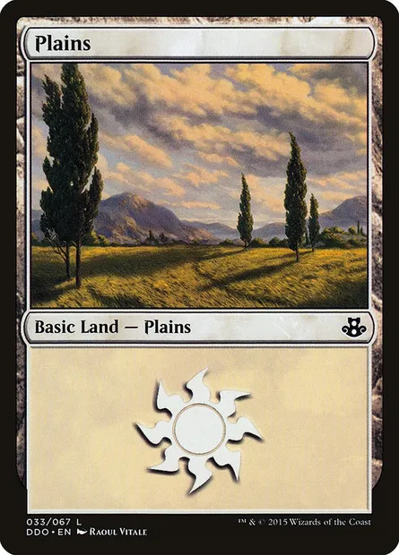 Plains, Magic card DDO 33 — Duel Decks: Elspeth vs. Kiora set