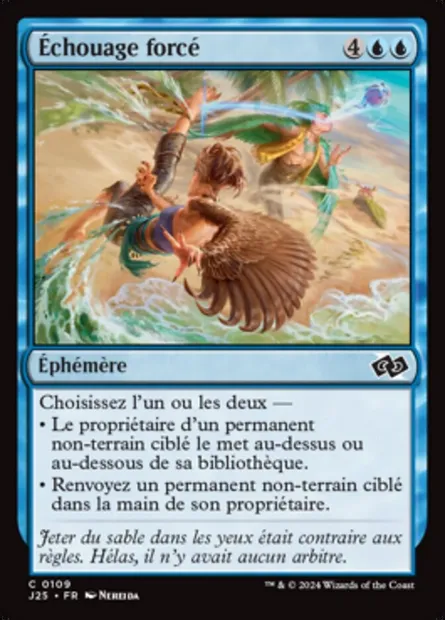 Échouage forcé, carte Magic J25 109 — extension Foundations Jumpstart