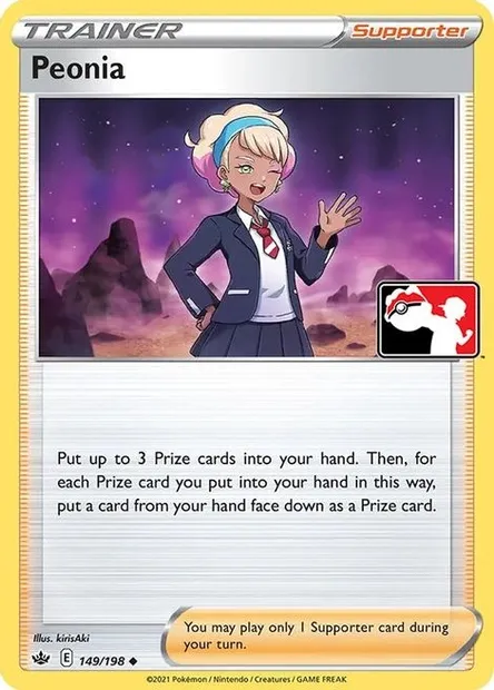 Pivonia, carte Pokémon PPS 149 — extension Play! Pokémon Prize Pack Series