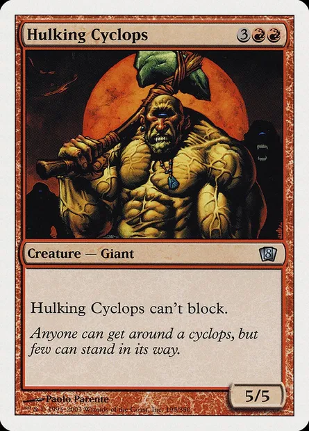 Hulking Cyclops, Magic card 8ED 195 — Eighth Edition set
