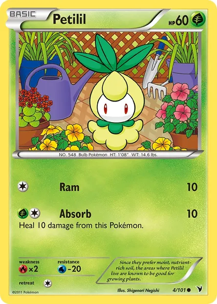 Petilil, Pokémon card NVI 4 — Noble Victories set