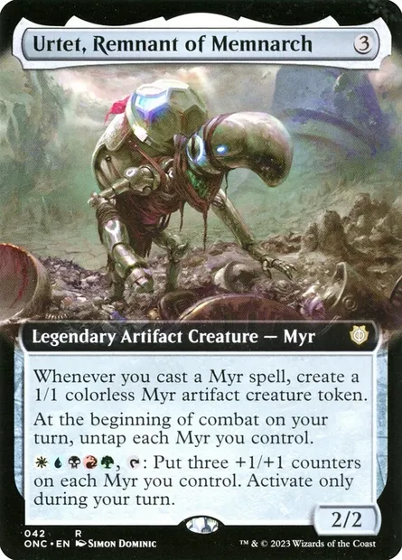 Urtet, Remnant of Memnarch, Magic card ONC 42 — Phyrexia: All Will Be One Commander set