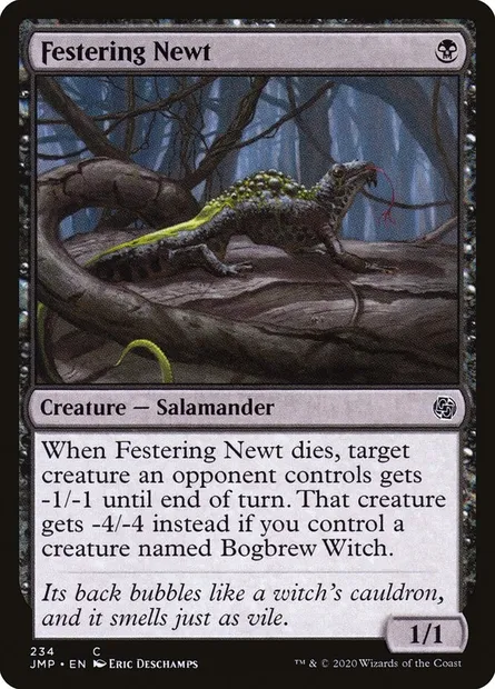 Festering Newt, Magic card JMP 234 — Jumpstart set