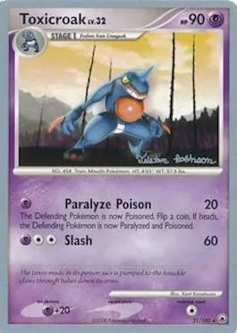 Toxicroak Lv.32, carte Pokémon WCD08 031 — extension World Championship Decks 2008