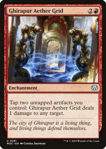 Ghirapur Aether Grid, Magic card MOC 281 — March of the Machine Commander set