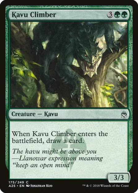 Kavu Climber, Magic card A25 175 — Masters 25 set