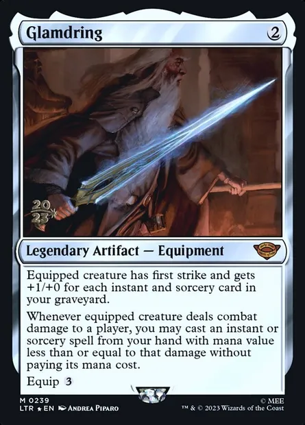 Glamdring, Magic card PLTR 239s — Tales of Middle-earth Promos set