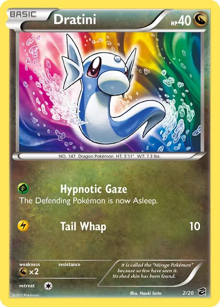 Dratini, Pokémon card DRV 2 — Dragon Vault set