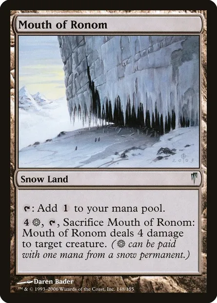 Gueule de Ronom, carte Magic CSP 148 — extension Souffle glaciaire