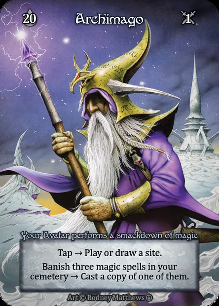 Archimago, Sorcery card ATH 001 — Arthurian Legends set
