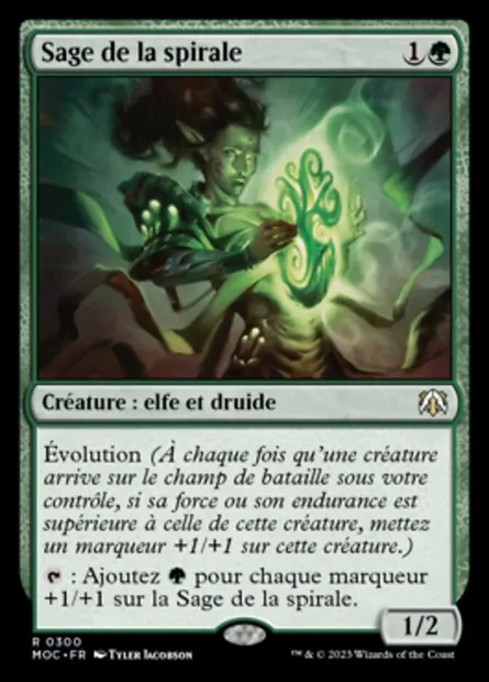Sage de la spirale, carte Magic MOC 300 — extension March of the Machine Commander