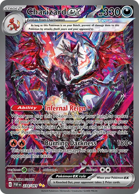 Charizard ex, Pokémon card PAF 234 — Paldean Fates set
